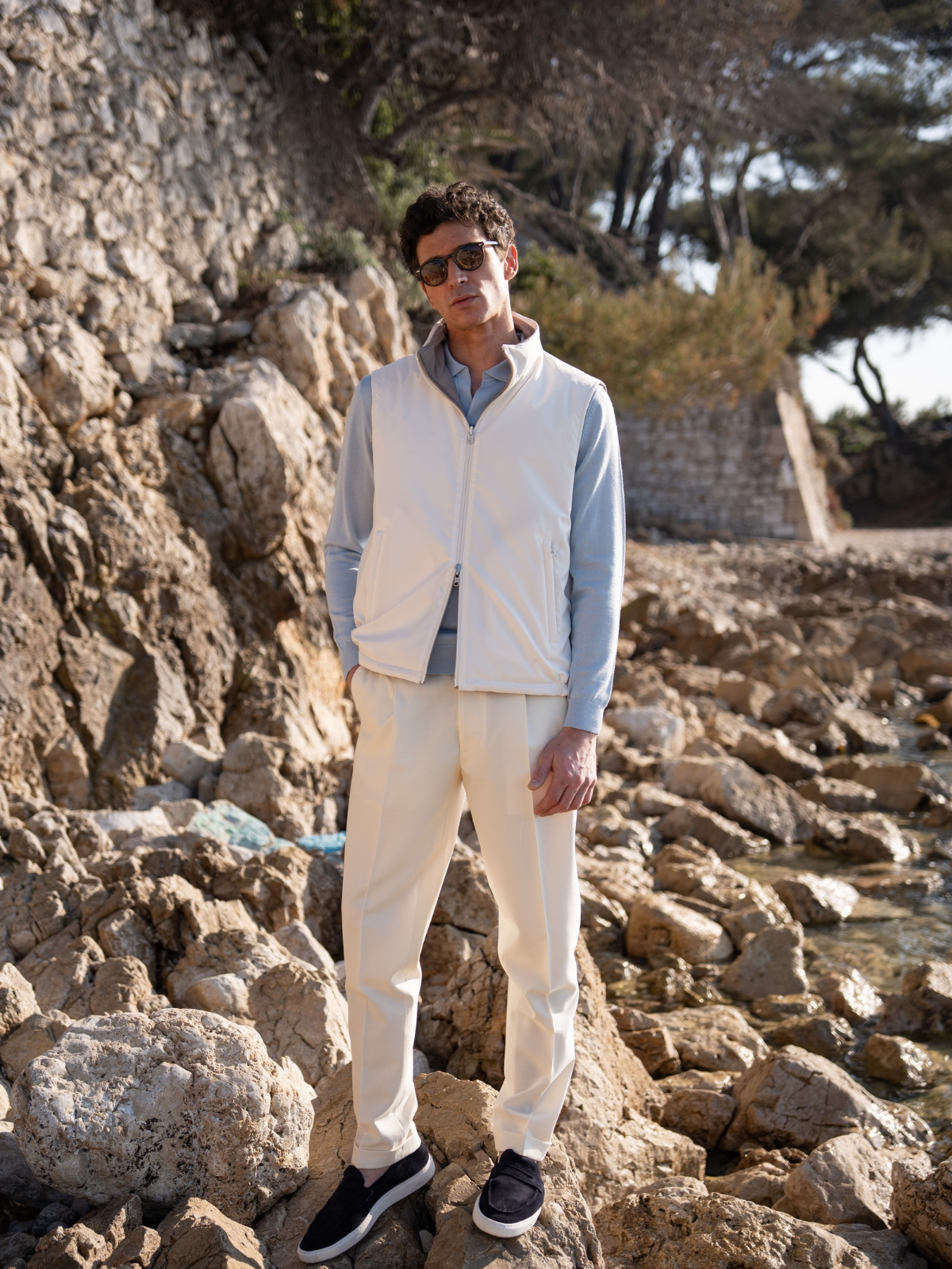 Classic Sartorial Trousers - Ivory