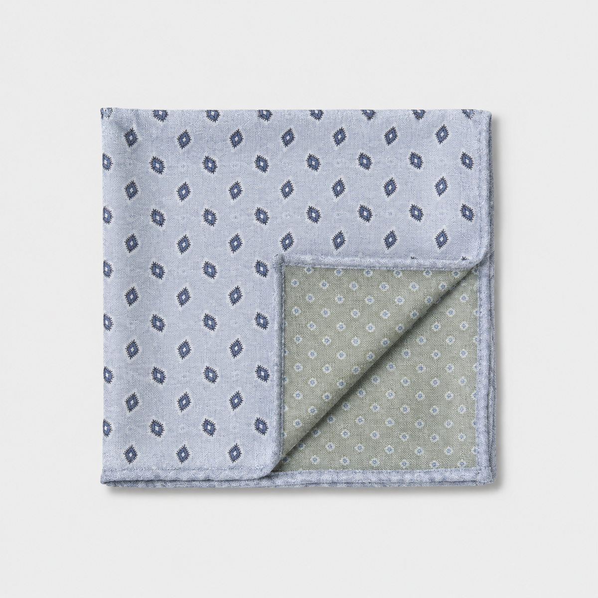 Pocket Square - Fantasy Grey & Green
