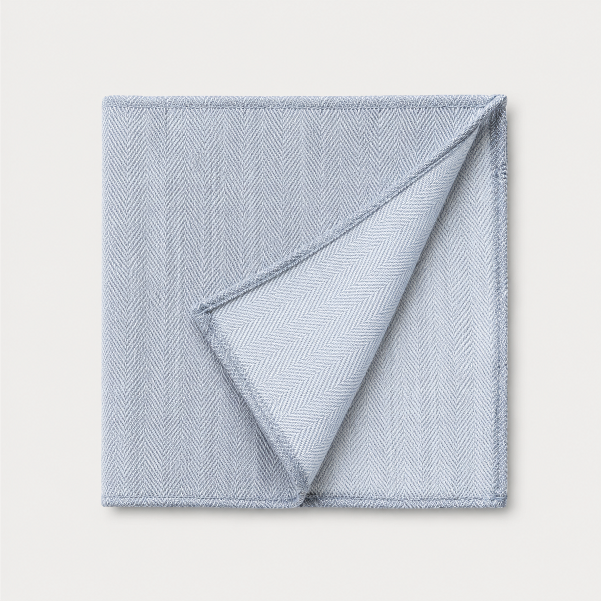 Pocket Square Linen Blend - Silver