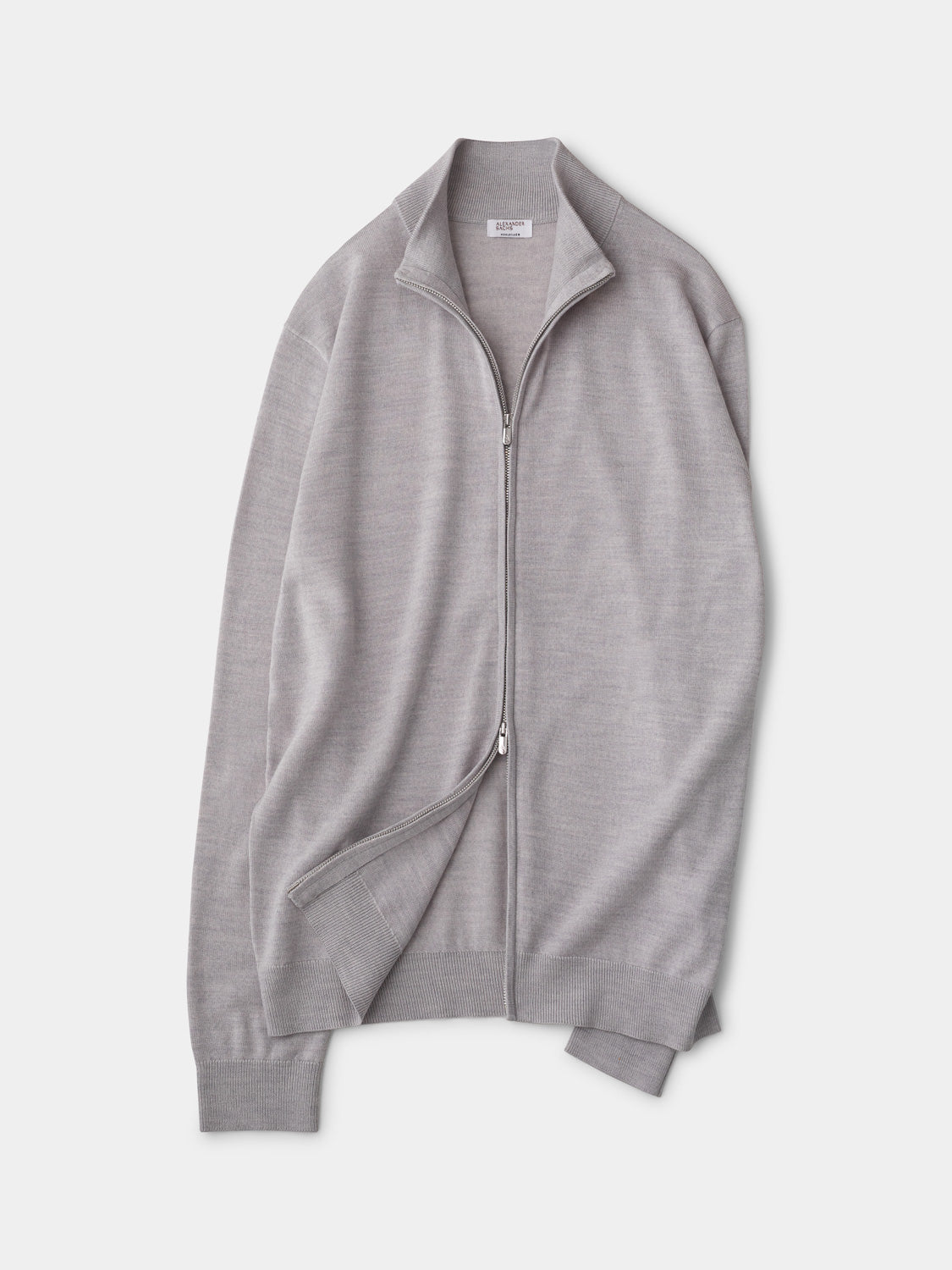 Zipper sweater - Grey Mélange