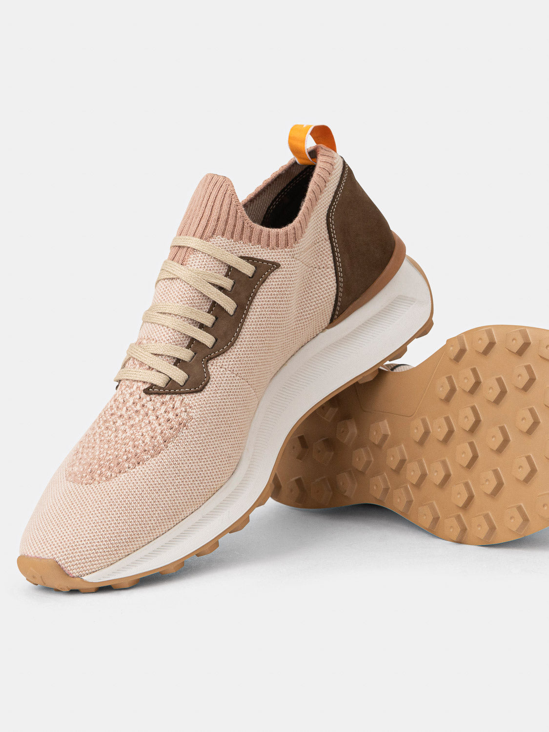 Knitted sneakers - Beige tones