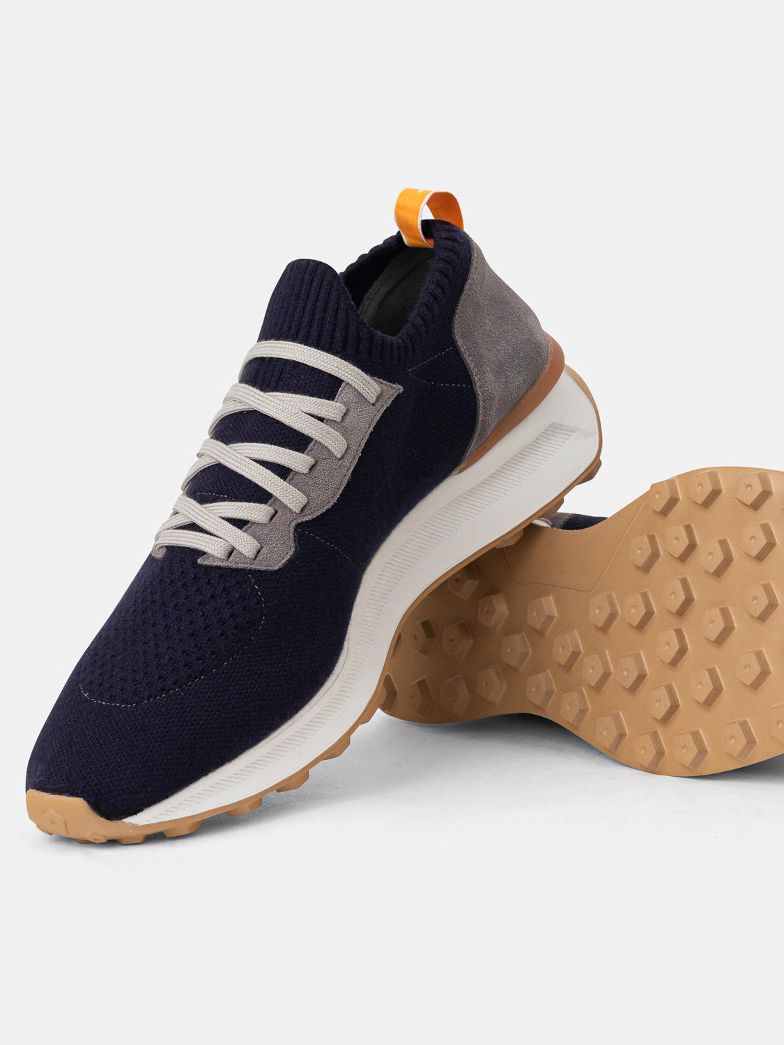 Knitted sneakers - Navy & Grey tones