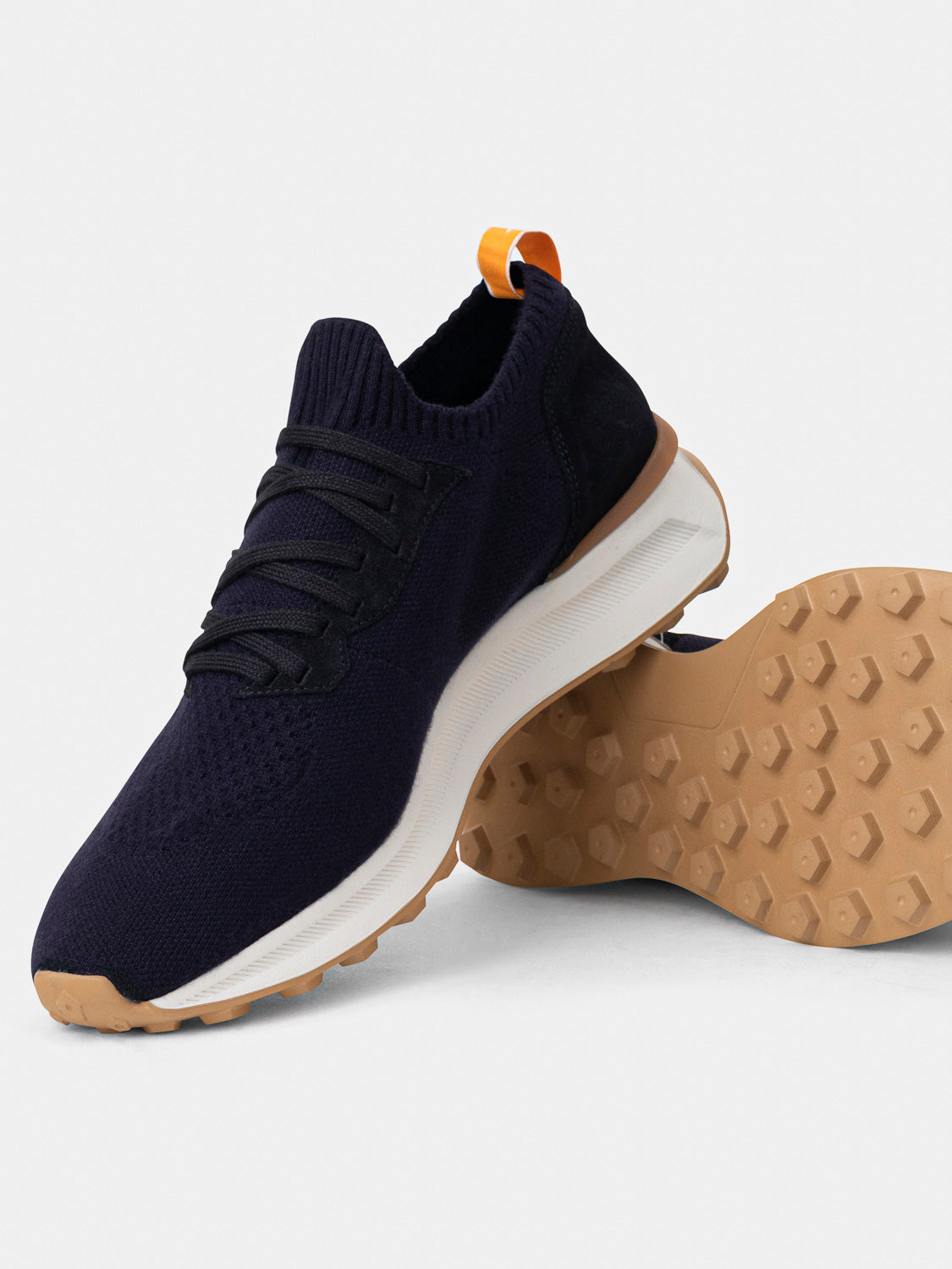 Knitted sneakers - Navy tones