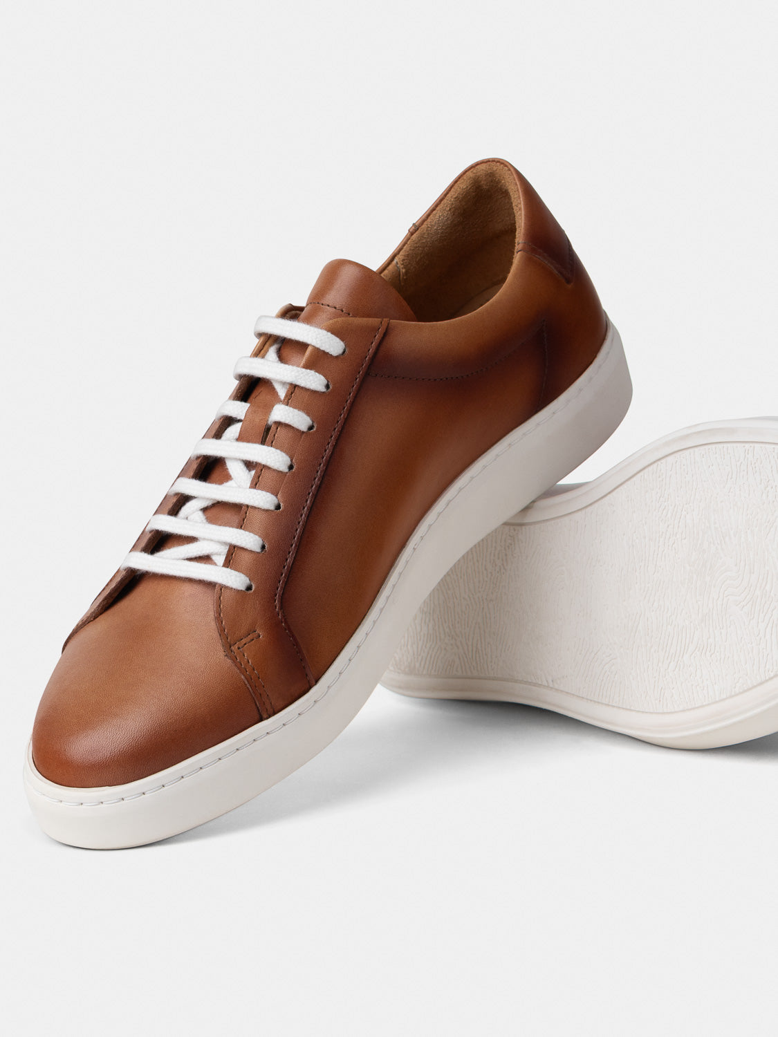 Calfskin Sneakers - Camel Patina