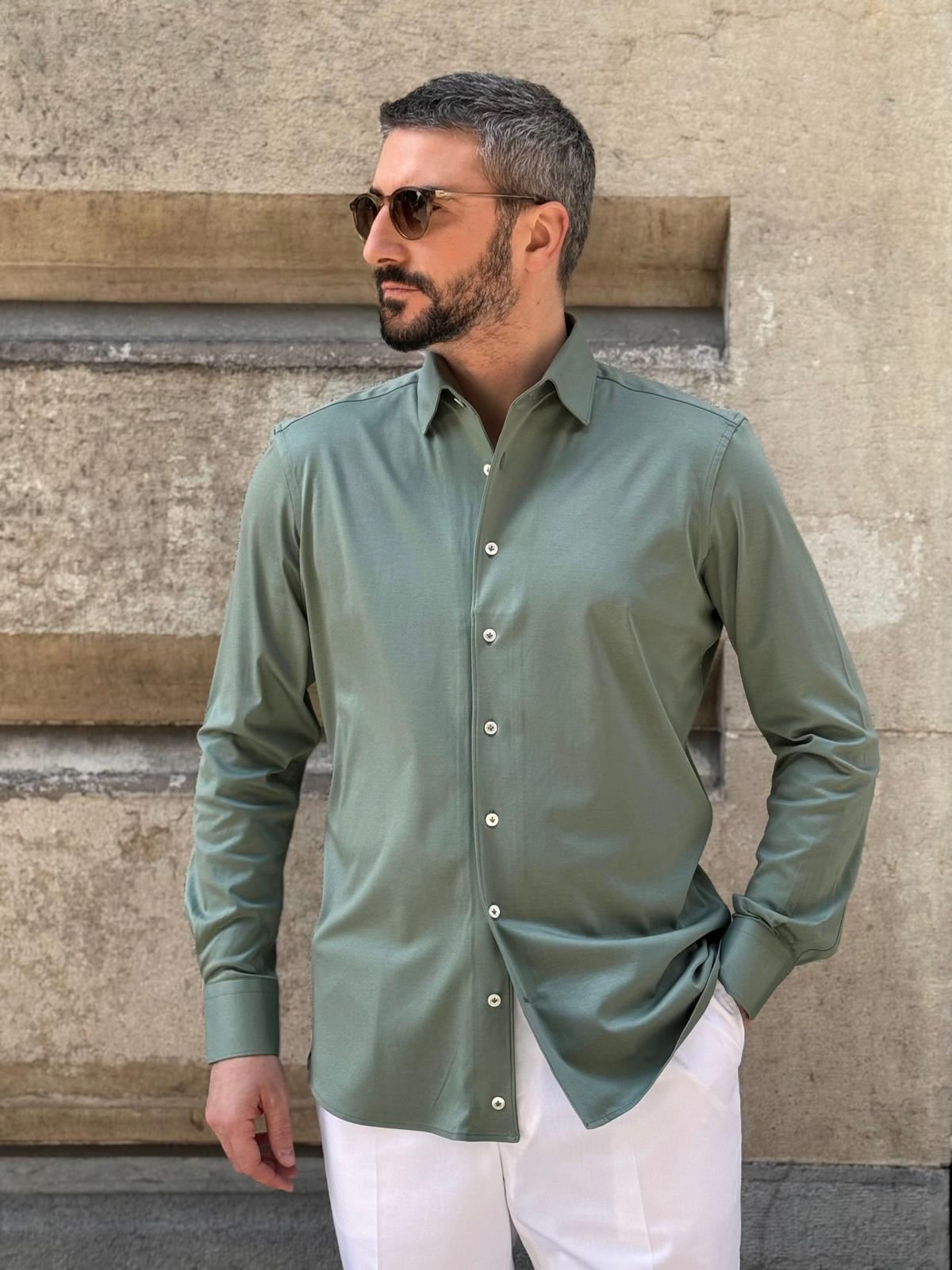 Jersey shirt - Sage Green