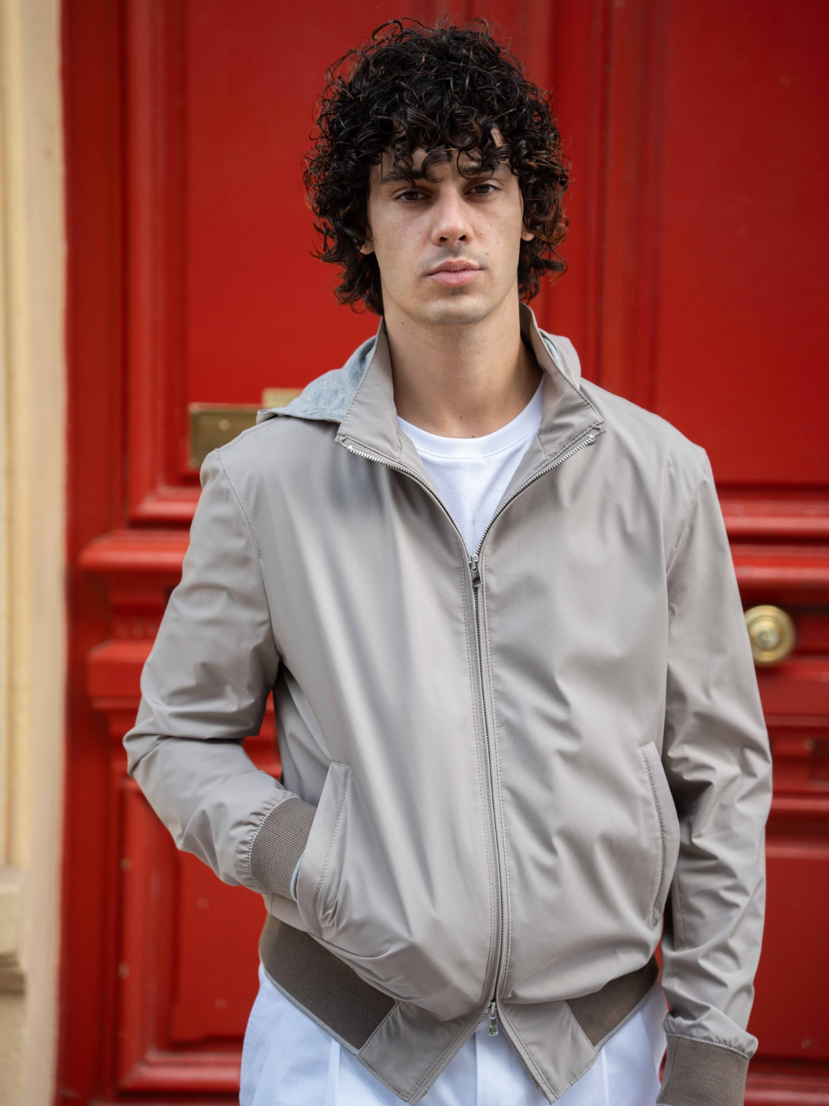 Shift Blouson - Taupe