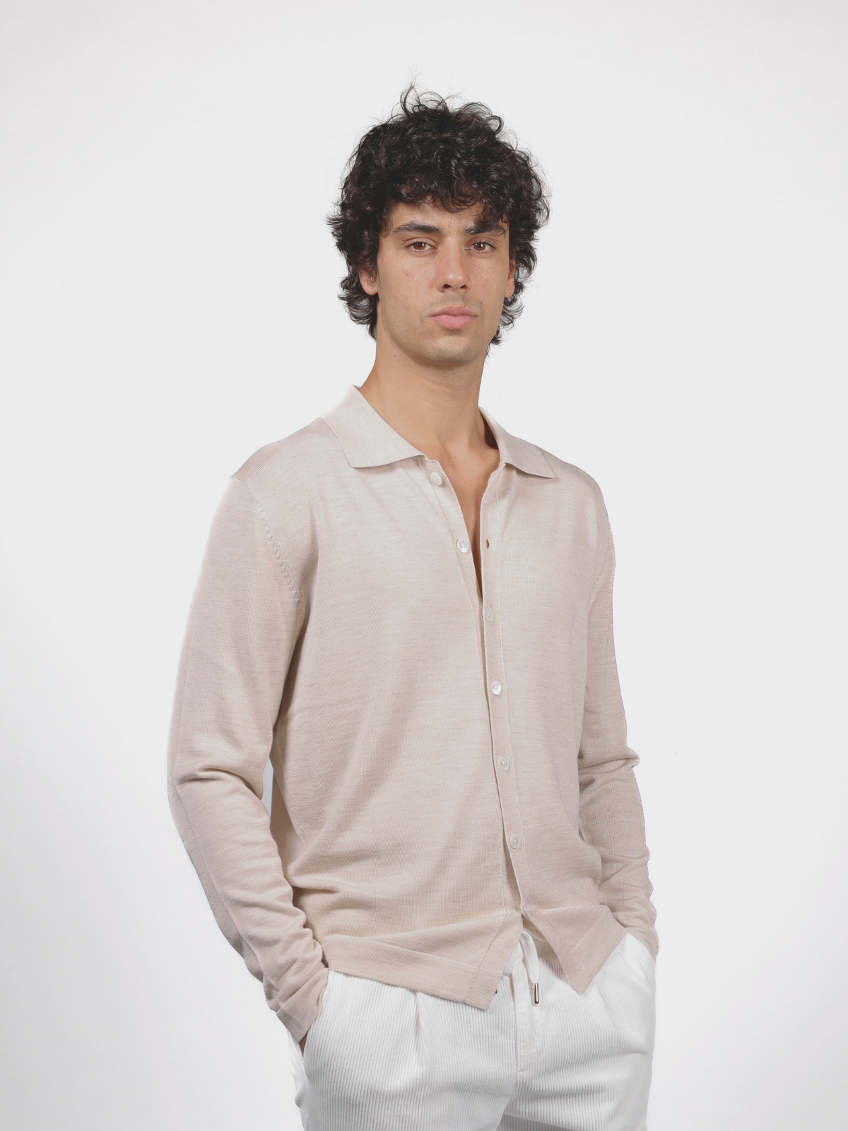 Shirt Knitted - Beige