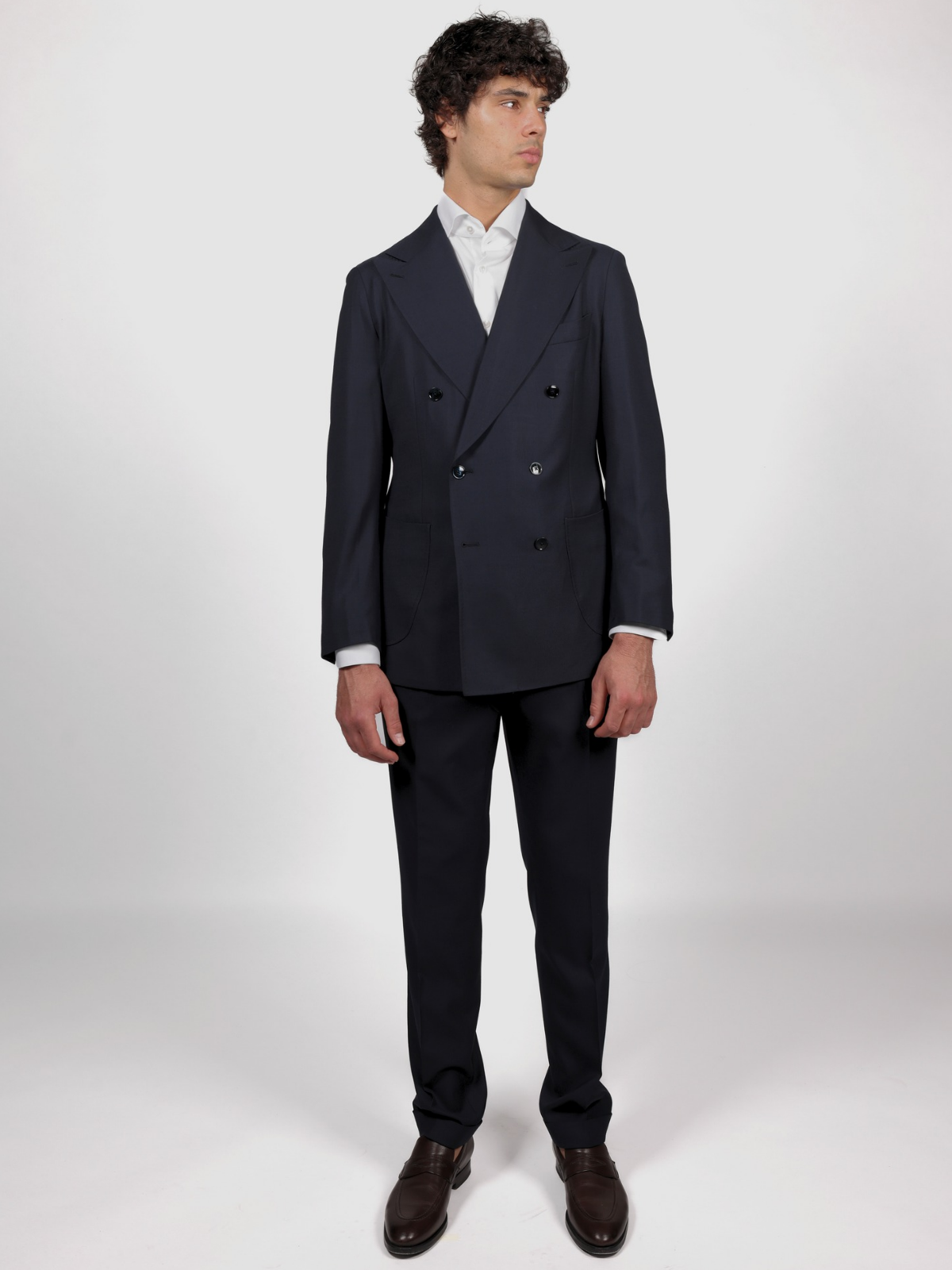 Traveller Double Breasted Jacket - Navy