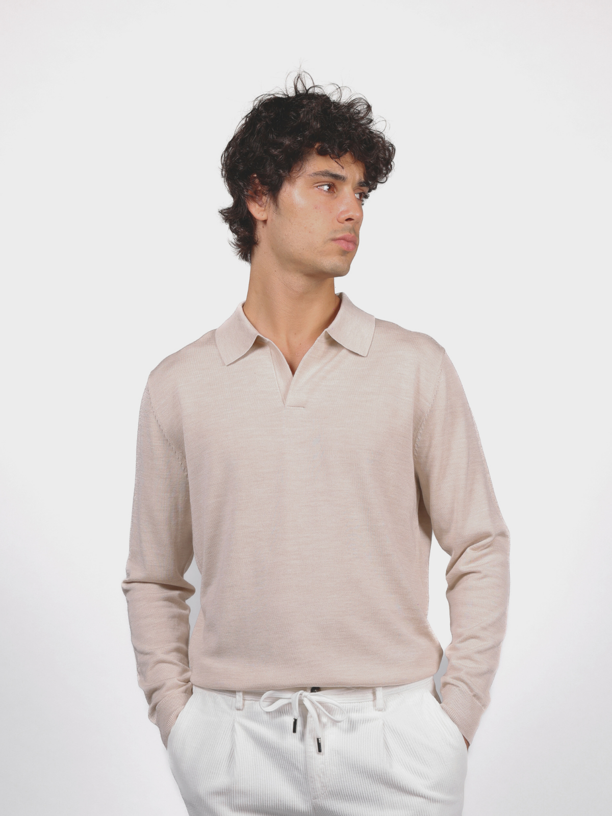 Polo Buttonless - Beige