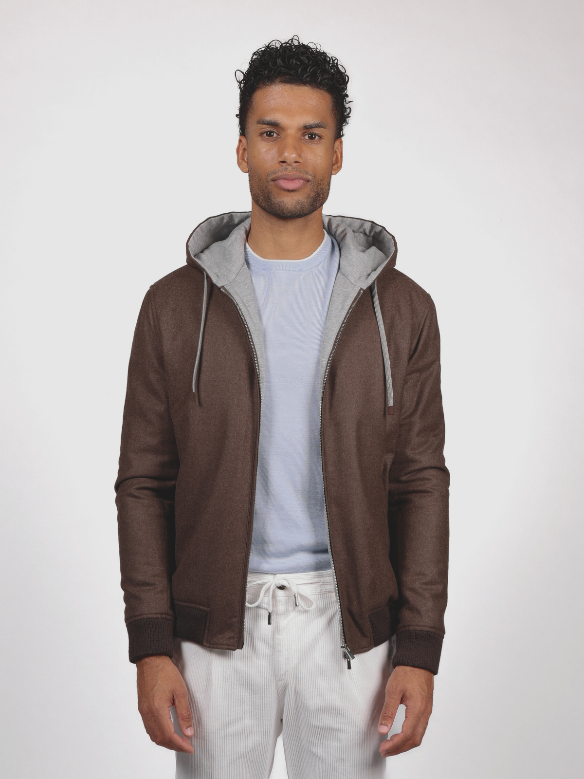 HOODIE JACKET - CHOCOLATE