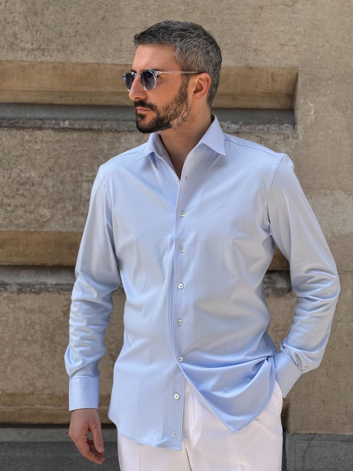 Jersey shirt - Pale blue